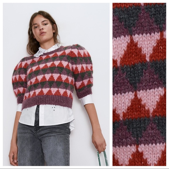 Zara Sweaters - NWT. Zara Mohair/Wool blend Knit Sweater Size M, L